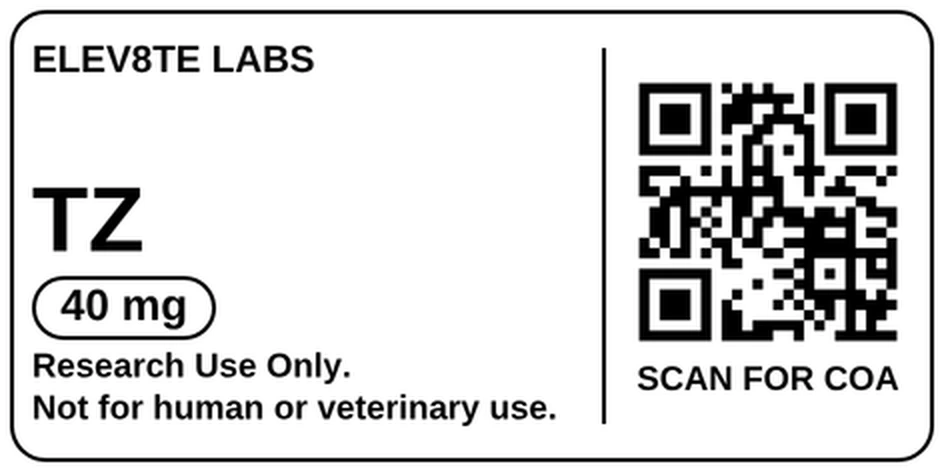EL8-TR 40 mg vial label, actual layout